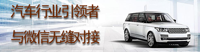 汽车行业引领者，与微信无缝对接